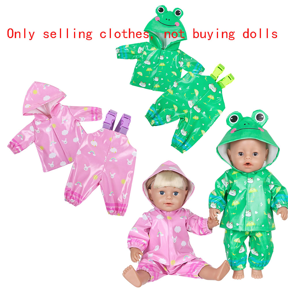 Baby Clothing Bundles - 2026 Neues Sommer-Regenmantel-Zweiteiler-Set für Puppenkleidung, passend