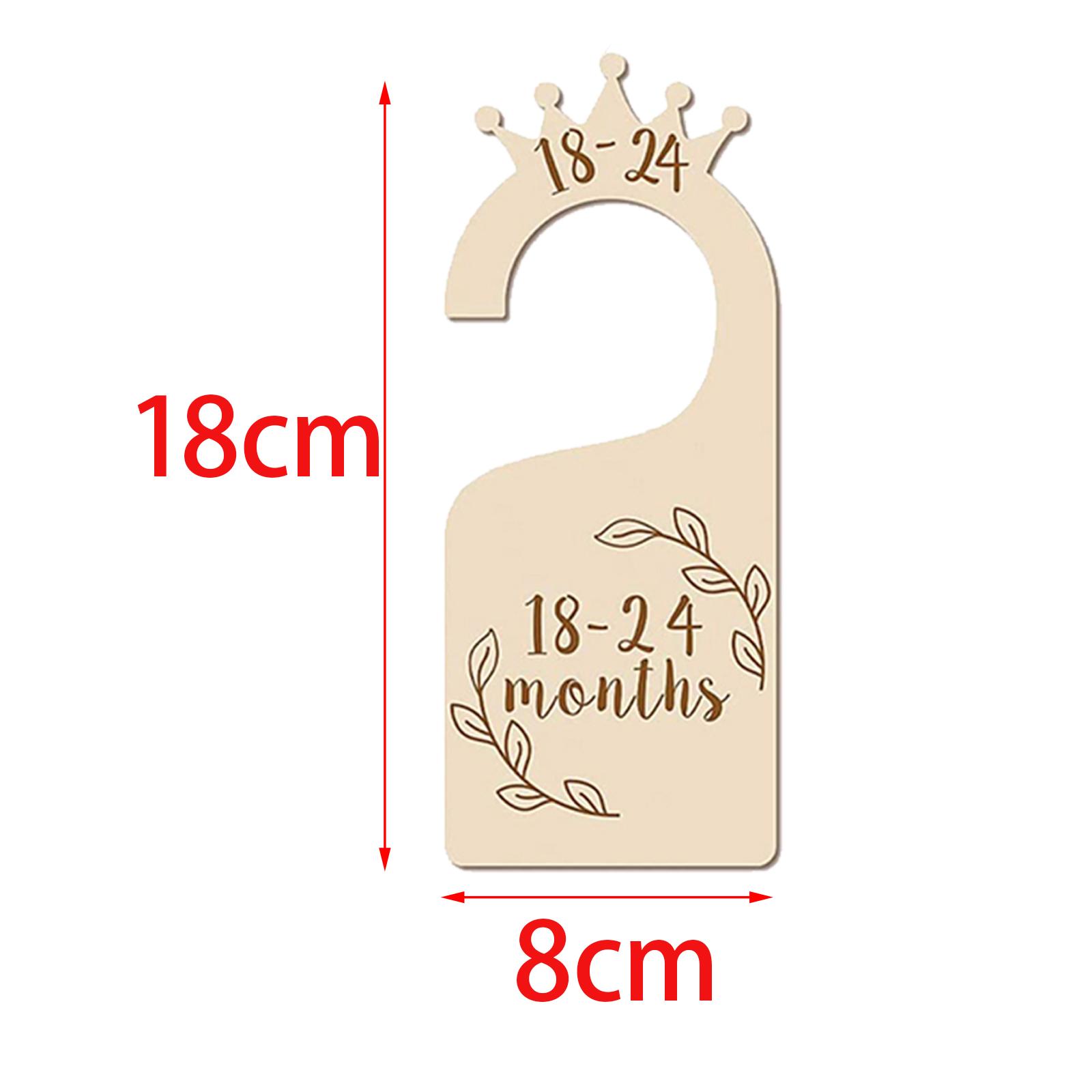 Baby Clothing Wardrobe - Baby-Schrank-Organizer-Set aus Holz, doppelseitige Kleiderbügel, Kinderzimmer-Deko