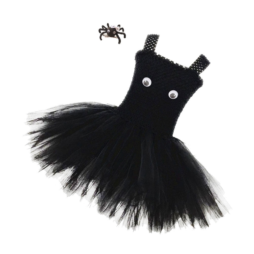 Baby Clothing Unique - 1 Set Halloween Mädchen Spinnen-Tutu-Kleid Ärmelloses