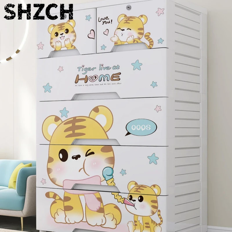 Baby Clothing Wardrobe - Schubladenschrank, Wohnzimmer-Snackaufbewahrung, Kinderschrank, Baby-Organizer für den