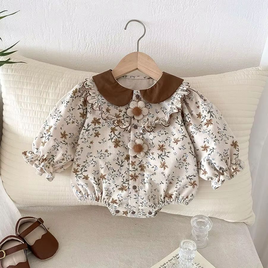 Baby Clothing Bundles - 2026 Frühling Retro-Stil Baby Bodysuits Kleinkind